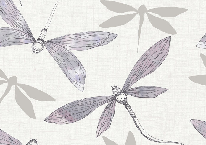 Dragonflies, Phlox Pink - Twist&Fit Roller Blind - Image 6